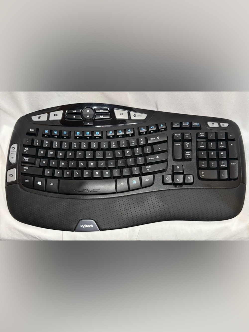 Logitech Wave K350 Wireless Ergonomic Keyboard Tested Works No Dongle